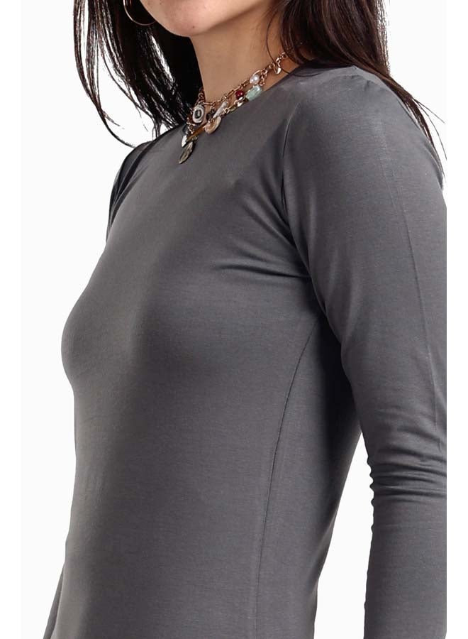 Carina Slim Dress with Back Slit - Image 3