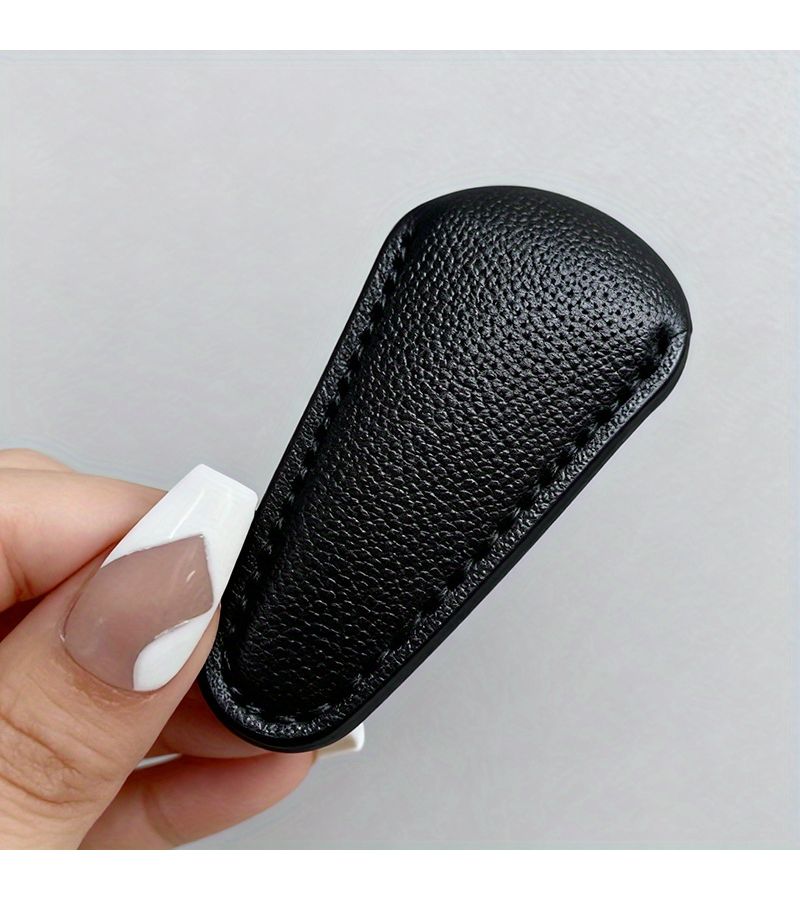 1 Piece Silvery Eyebrow Trimming Scissors Set With Safety Leather Case And Fine Comb For Salon Precision - Image 5