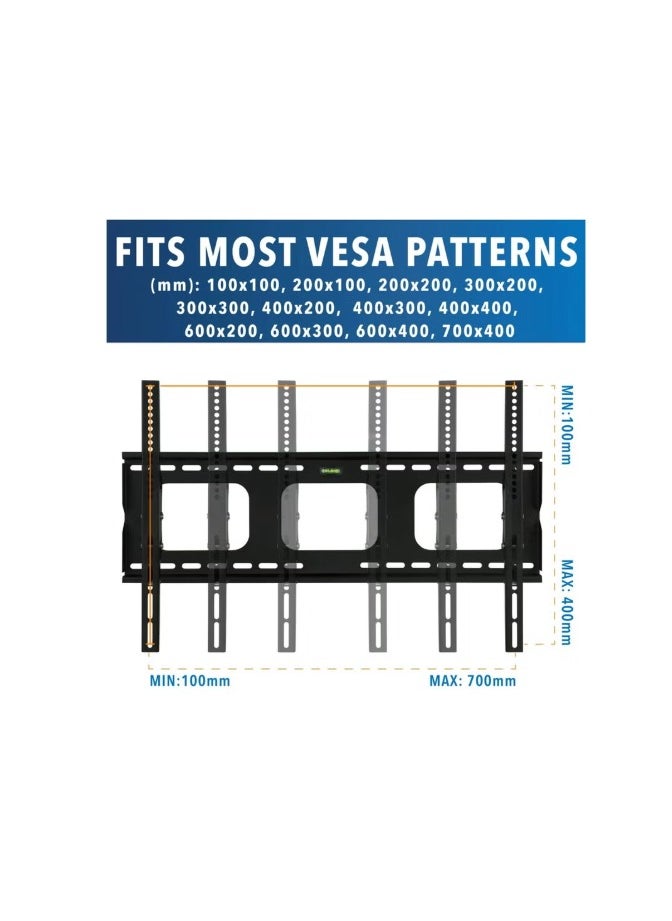 Generic Tilting TV Wall Mount Bracket For Samsung Sony Vizio LG Panasonic TCL Element 32 40 42 47 50 55 60 65 Inch TVs VESA 200x200 400x400 600x400, 750x450 Compatible Premium Tilt 175 Lbs Capacity  - Image 3