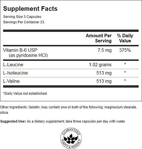 SWANSON سوانسون BCAA الأحماض الأمينية المتفرعة 100 كبسولة - Image 2