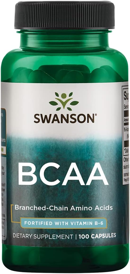 SWANSON سوانسون BCAA الأحماض الأمينية المتفرعة 100 كبسولة - Image 1