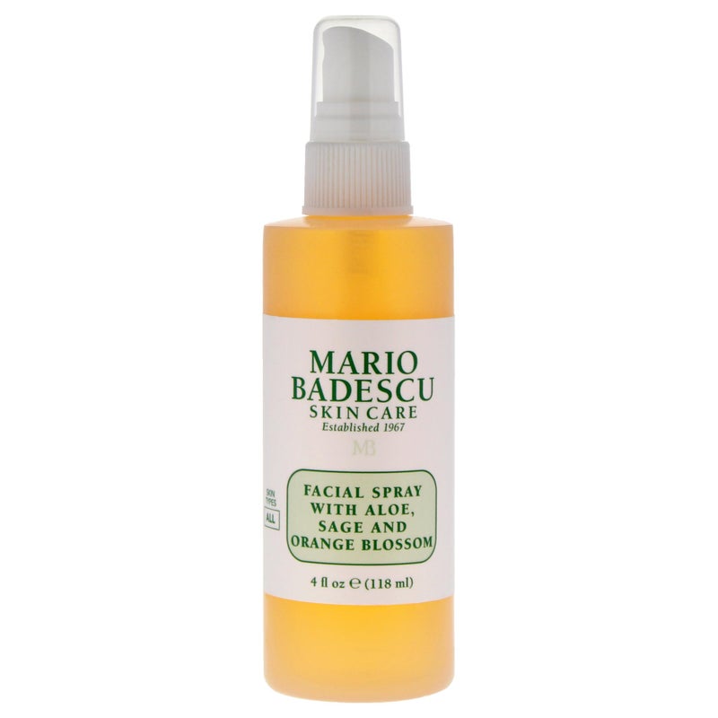 Mario Badescu Facial Spray with Aloe, Sage and Orange Blossom for All Skin Types | Face Mist that Hydrates & Uplifts | 4 FL OZ - Image 1