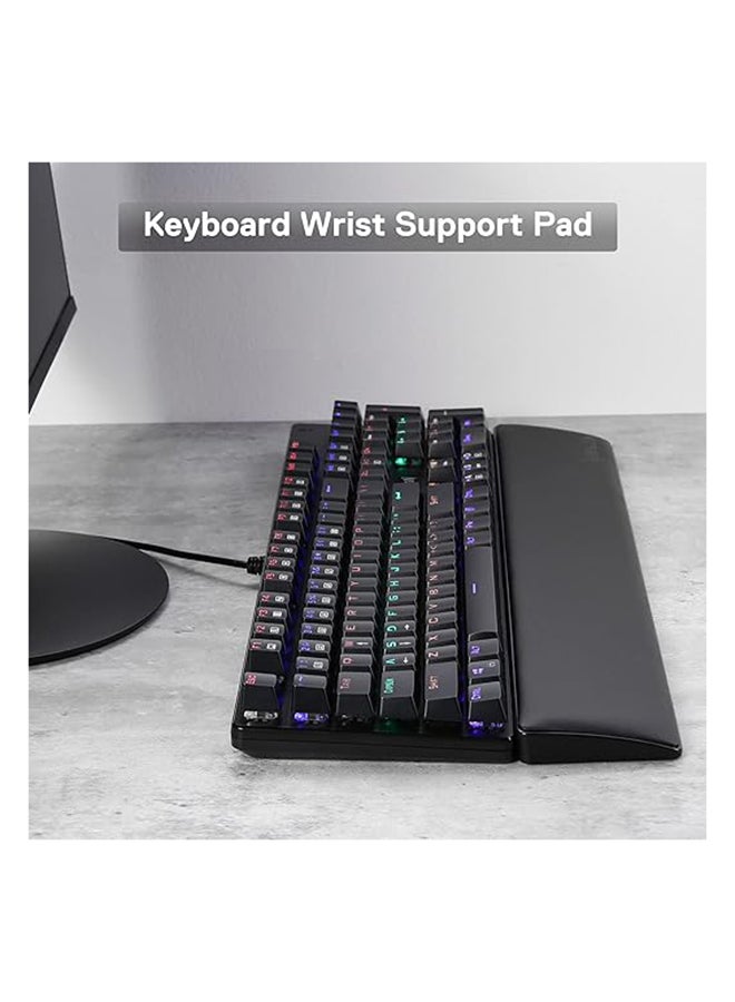 REDRAGON P037 Meteor L Computer Keyboard Wrist Rest Pad, Ergonomic Soft Memory Foam Wrist Support w/Anti-Slip Rubber Base, 100% 104 Keys Standard Size 17.12 x 2.87 in, 0.78 inch (20mm) Height - Image 2