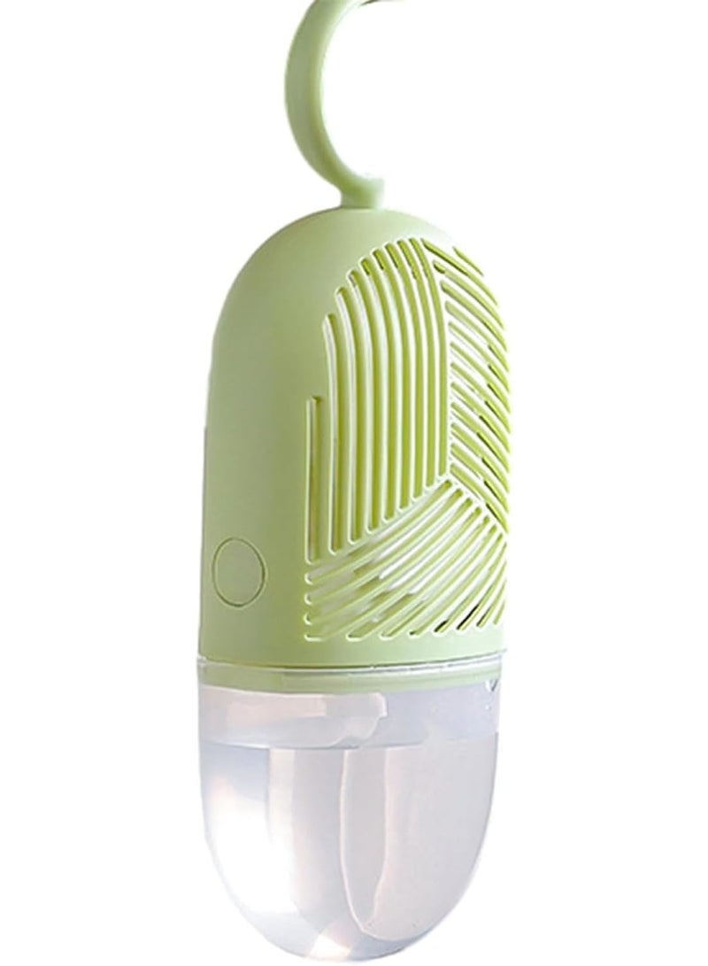 Reusable Dehumidifier with Hanging Hook – Moisture Absorber Box with Water Collector & 360° Air Ventilation, Mildew Resistant for Wardrobes, Rooms & Bathrooms – Green Color Hanging Dehumidifier for Odor & Moisture Removal - Image 1