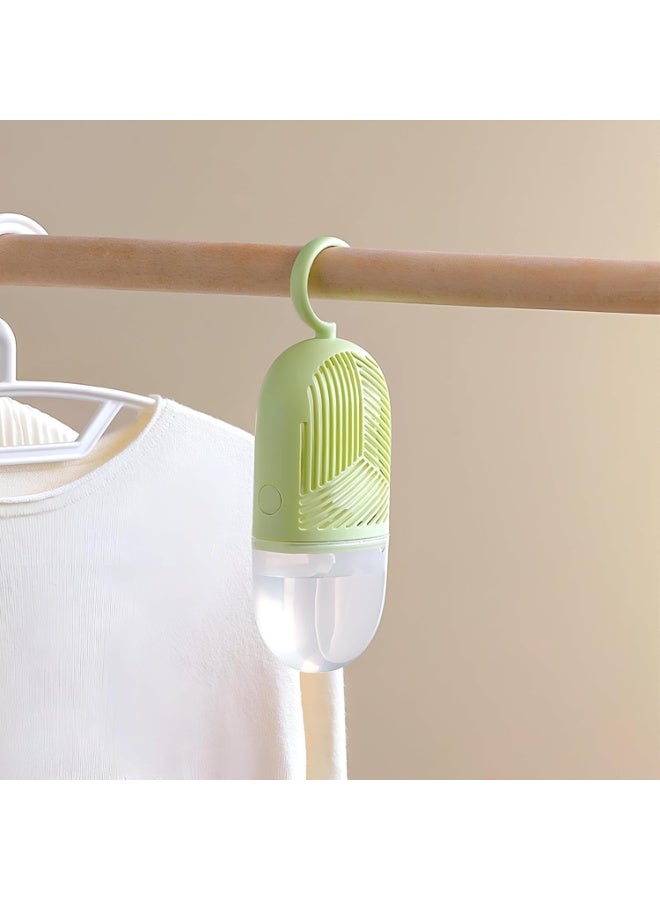 Reusable Dehumidifier with Hanging Hook – Moisture Absorber Box with Water Collector & 360° Air Ventilation, Mildew Resistant for Wardrobes, Rooms & Bathrooms – Green Color Hanging Dehumidifier for Odor & Moisture Removal - Image 3