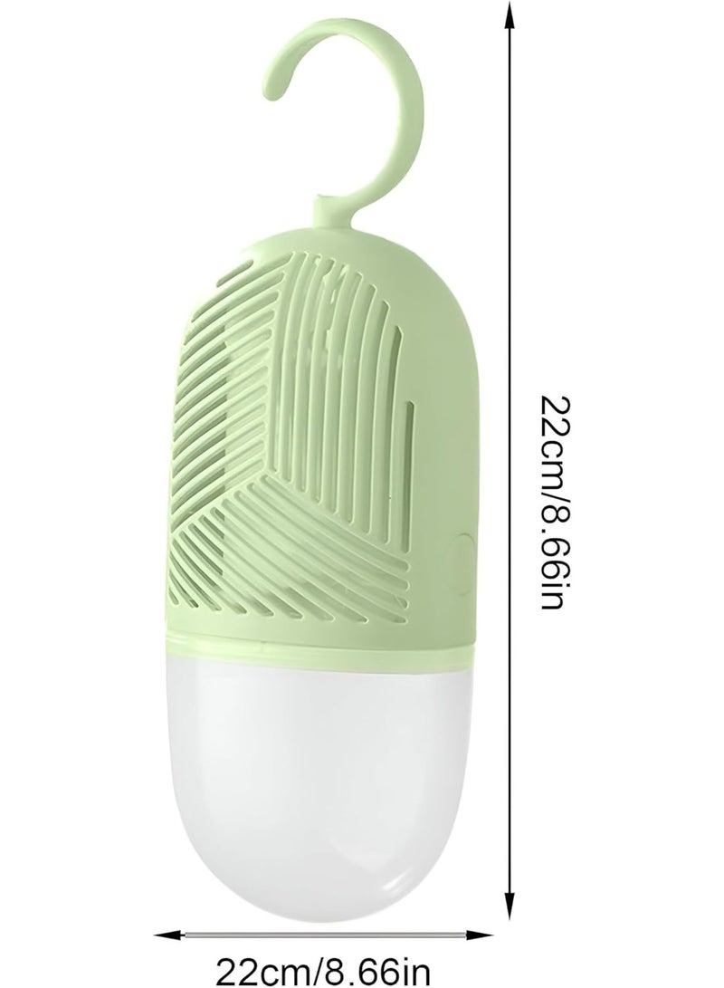 Reusable Dehumidifier with Hanging Hook – Moisture Absorber Box with Water Collector & 360° Air Ventilation, Mildew Resistant for Wardrobes, Rooms & Bathrooms – Green Color Hanging Dehumidifier for Odor & Moisture Removal - Image 4