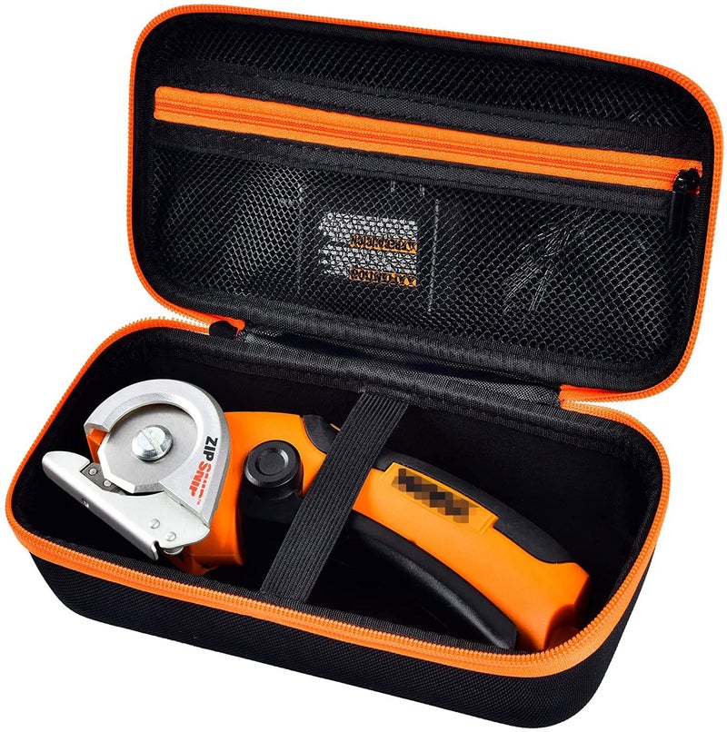 Comecase Case Compatible with WORX WX082L/ WX081L ZipSnip/for SnapFresh Cordless Electric Scissors, Cutting Tools Storage Organizer, Fabric Cutter Holder Bag with Accessories Pocket - Black (Case Only) - Image 1