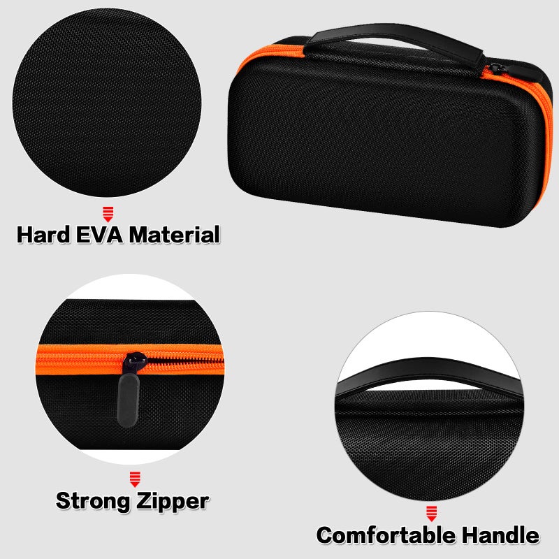 Comecase Case Compatible with WORX WX082L/ WX081L ZipSnip/for SnapFresh Cordless Electric Scissors, Cutting Tools Storage Organizer, Fabric Cutter Holder Bag with Accessories Pocket - Black (Case Only) - Image 4