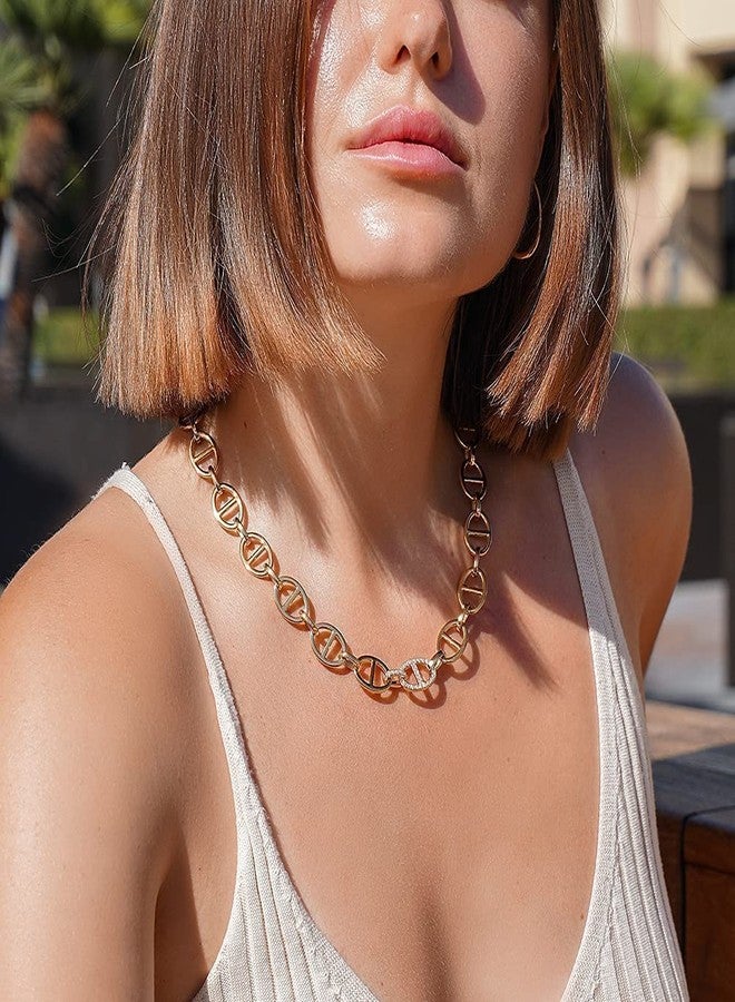 CIUNOFOR 14k Gold Filled Necklace for Women Italian Style CD Choker Dainty Simple Necklace Non-Fading Dainty Necklace Best Gift for women Adult Jewelry - Image 5