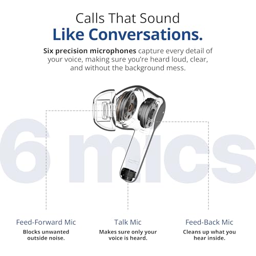 Pebble Newly launched Luxe Buds X1 Wireless Earbuds | Hybrid ANC+ENC | 6-Mic Setup | 60H Playtime | Deep Bass | Gaming | Low Latency | Dual Pairing - Cobalt Blue - Image 4
