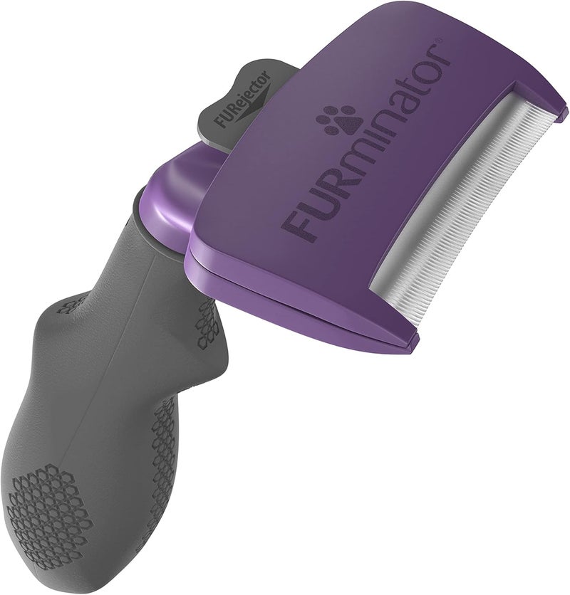 فورمينوتر أداة إزالة الشعر الزائد من الطبقة السفلية من FURminator للقطط ذات الشعر الطويل المتوسطة/الكبيرة التي يزيد وزنها عن 4.5 كجم مواد مختارة واسعة - Image 4