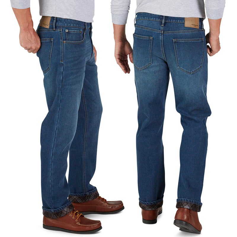 Weatherproof Vintage Fleece Lined Jeans Men - Regular Fit | Soft & Warm, Cold Weather Insulated Fleece Winter Pants for Men - Image 2