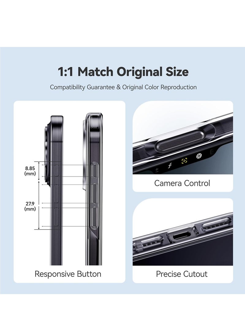 DUSALA For iPhone 16 Pro Max Case Crystal Clear, [Never Yellow Technology] [12FT Mil-Grade Protection] Transparent Slim Cover Women Men for iPhone 16 Pro Max  Phone Case 6.9 inch, Clear - Image 5