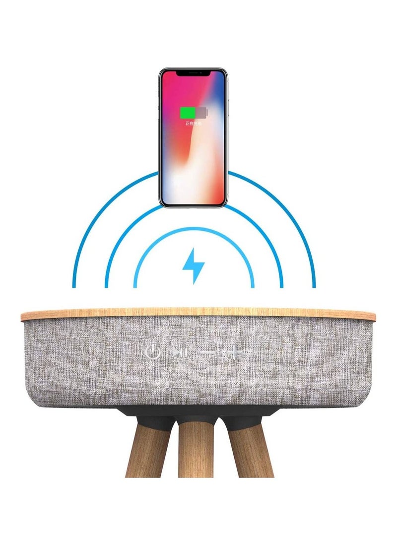 Generic - Wireless Charger Portable Smart Table Bluetooth Speaker - Image 1