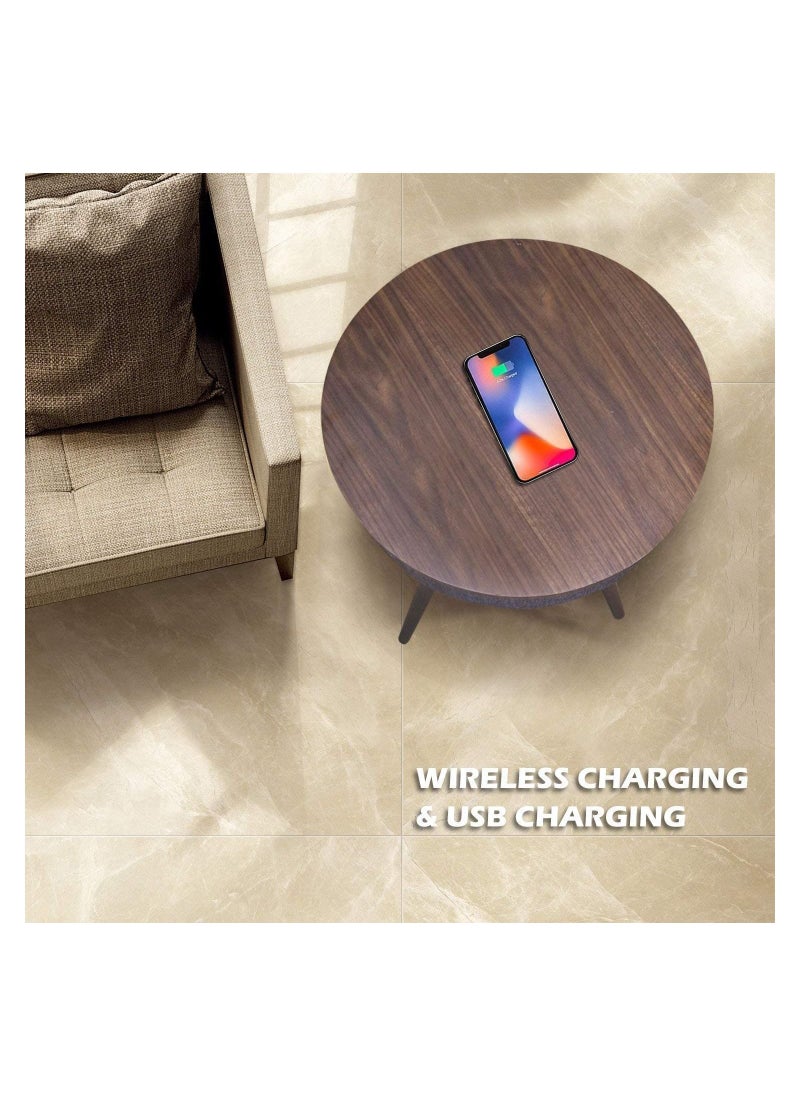 Generic - Wireless Charger Portable Smart Table Bluetooth Speaker - Image 1