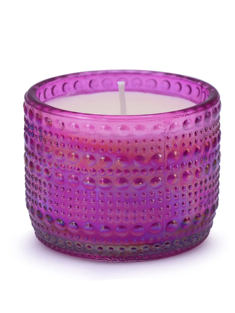 Iris Celeste Trinket Candle Fragrance Fleur,113g 4oz Pink Color jar - Image 4