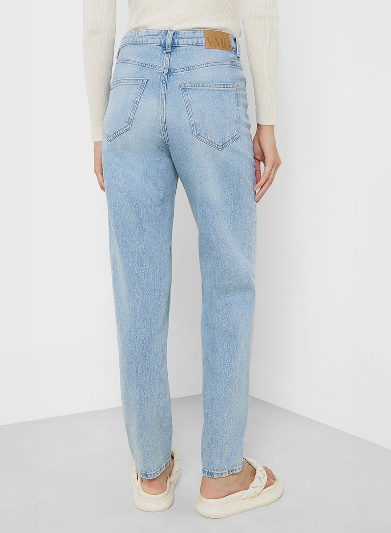 VERO MODA High Waist Mom Jeans  - Image 2
