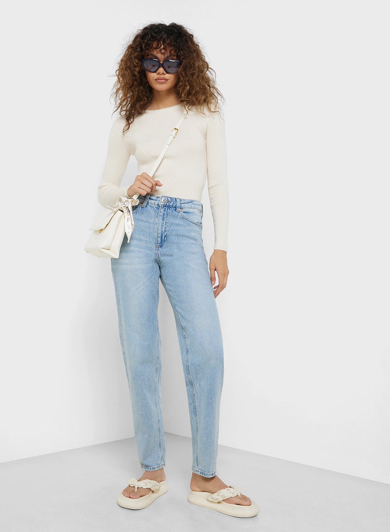 VERO MODA High Waist Mom Jeans  - Image 1