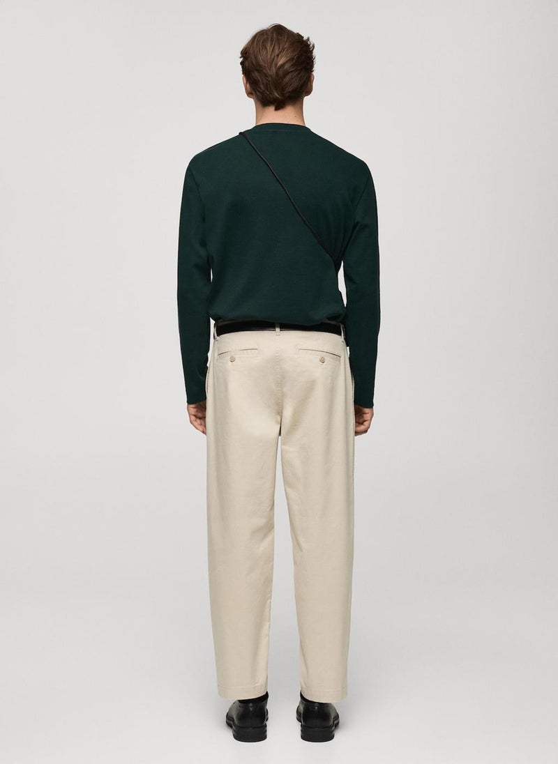 Mango Man Crew Neck Long Sleeve T-Shirt  - Image 2
