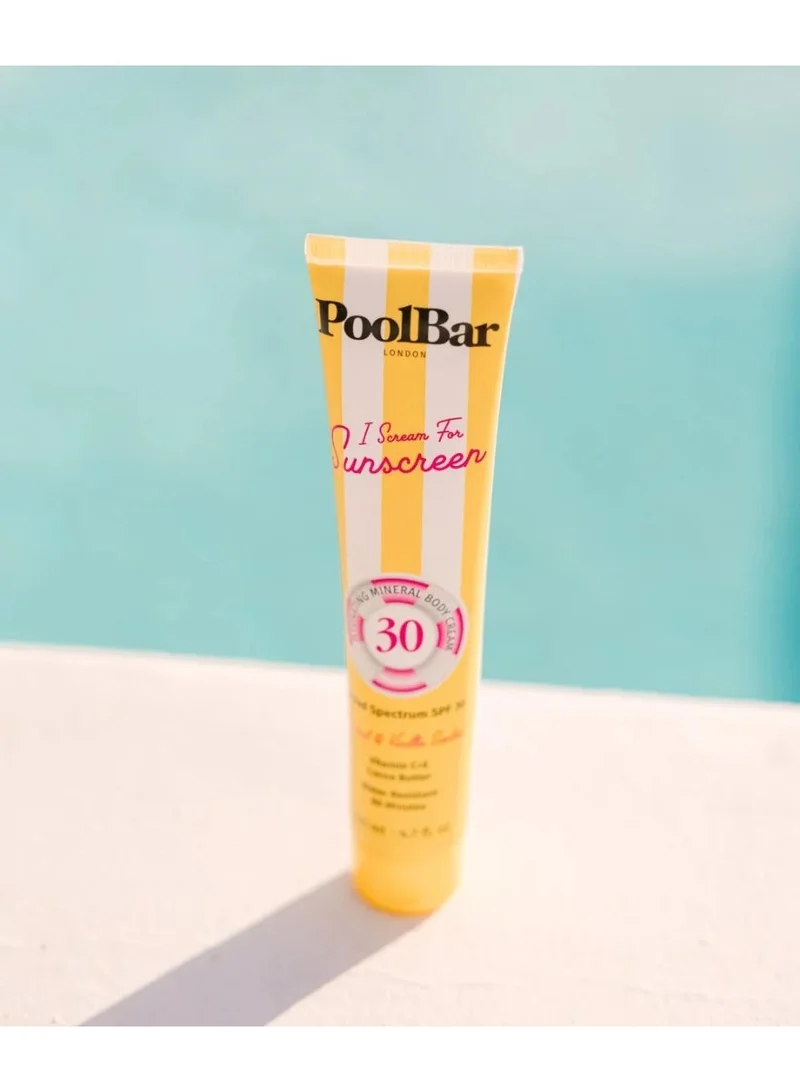 PoolBar London I Scream For Sunscreen Hydrating Mineral Body Sunscreen SPF30