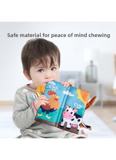 Generic Educational Toy Book Baby Cloth Book Ringing Paper Enlightenment Book Popular Children's Animal Tail Cloth Book Early Education Toys-Color:Animal Cloth Book From Forest  - Image 2