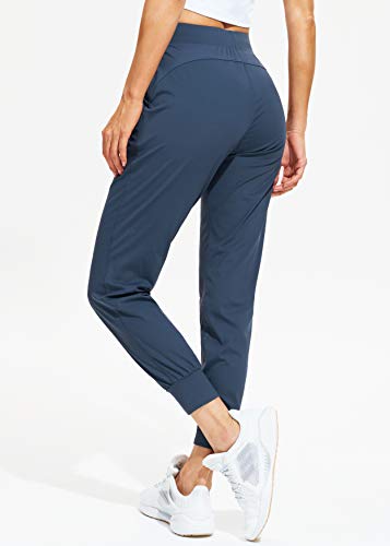 Libin Women's Joggers Pants Athletic Sweatpants with Pockets Running Tapered Casual Pants for Workout,Lounge, Navy Blue M - Image 2