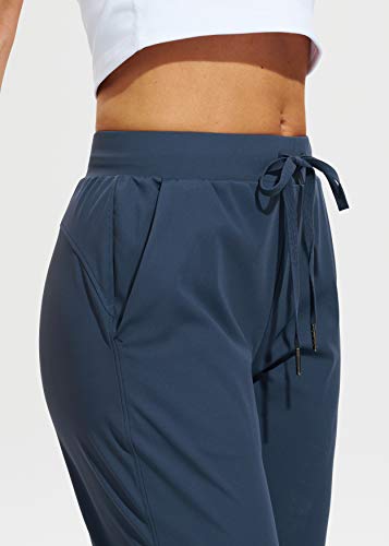 Libin Women's Joggers Pants Athletic Sweatpants with Pockets Running Tapered Casual Pants for Workout,Lounge, Navy Blue M - Image 3