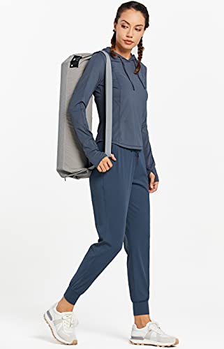 Libin Women's Joggers Pants Athletic Sweatpants with Pockets Running Tapered Casual Pants for Workout,Lounge, Navy Blue M - Image 5