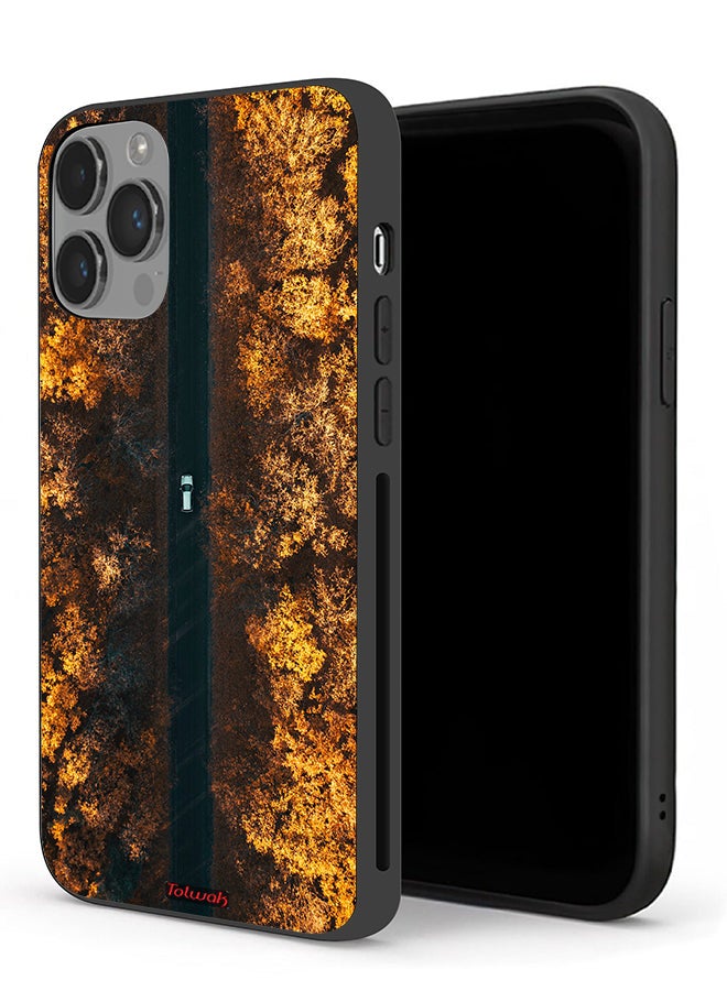 Tolwak Apple iPhone 14 Pro Protective Case Road In Autumn Trees - Image 1