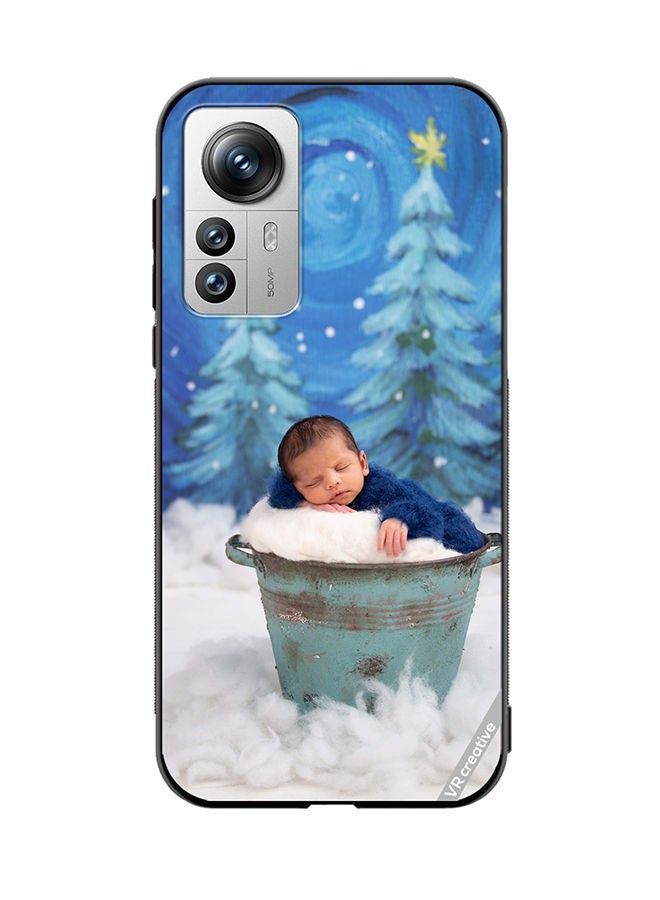VR CREATIVE Protective Case Cover For Xiaomi 12X Snowy Baby Design Multicolour - Image 1