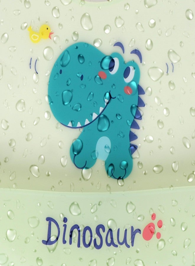 Joy Buzz Silicone Bib for Baby Food Feeding BPA Free, Baby Apron Adjustable Straps with Food Pocket, Mess Free, Waterproof, Washable & Reusable Ideal for Babies 6 to 36 Months (Dinosaur) - Image 5