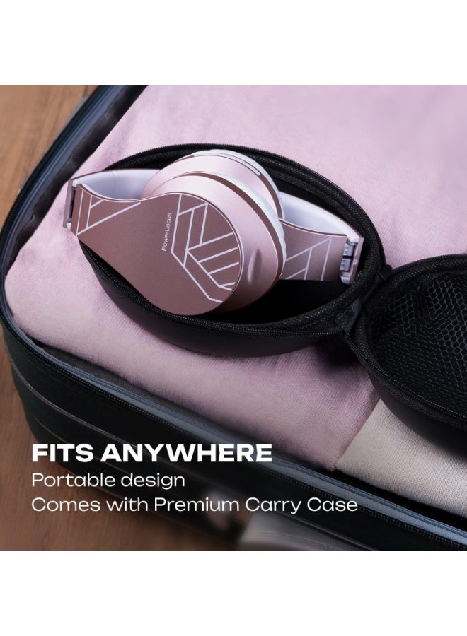 PowerLocus Bluetooth Headphones Over Ear, Wireless Bluetooth Headphones with Microphone, Foldable, Hi-Fi Stereo Sound, Soft Memory Foam Earpads, Micro SD/TF and FM mode for Phone/PC/Tablet - Image 5