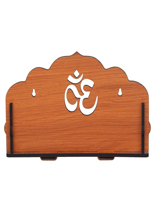 Webelkart®️ Premium OM Wooden Temple Beautiful Plywood Mandir Pooja Room Home Decor Office/Home Temple (Brown) - Image 5