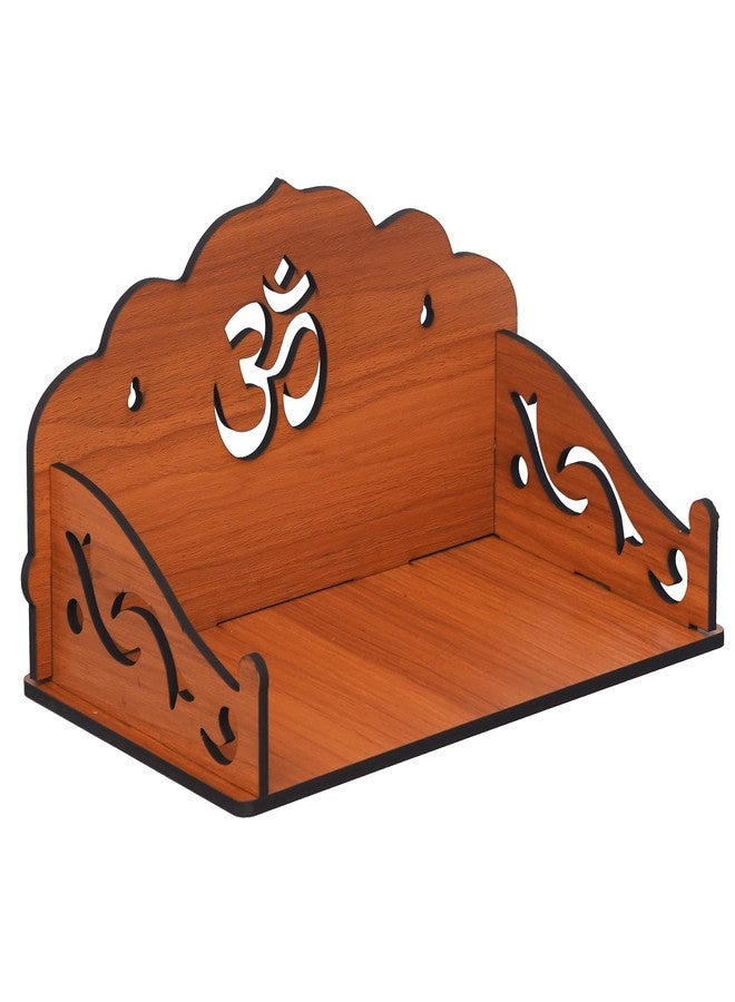 Webelkart®️ Premium OM Wooden Temple Beautiful Plywood Mandir Pooja Room Home Decor Office/Home Temple (Brown) - Image 4