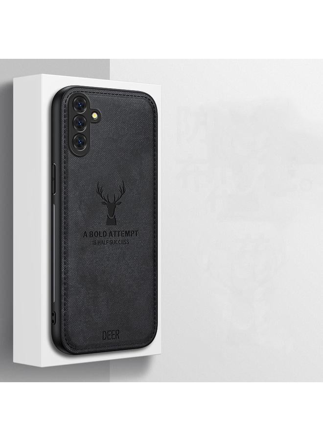 S-TOP Case For Samsung Galaxy S25+ 5G Deer Head Cloth Skin All-inclusive Phone Case - Image 3