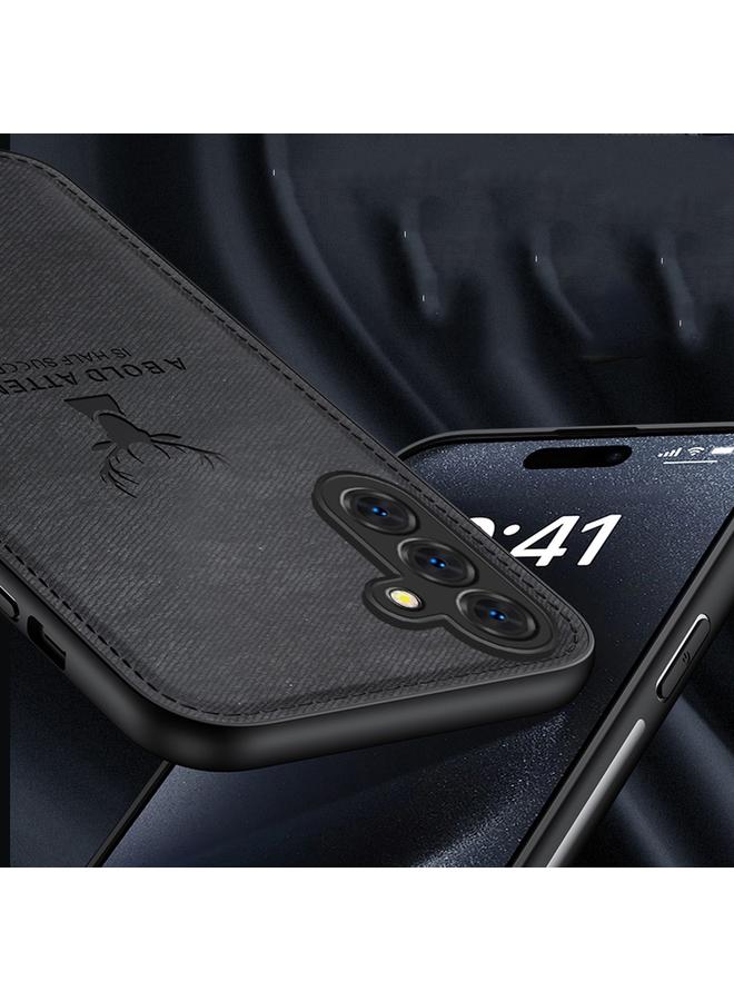 S-TOP Case For Samsung Galaxy S25+ 5G Deer Head Cloth Skin All-inclusive Phone Case - Image 4