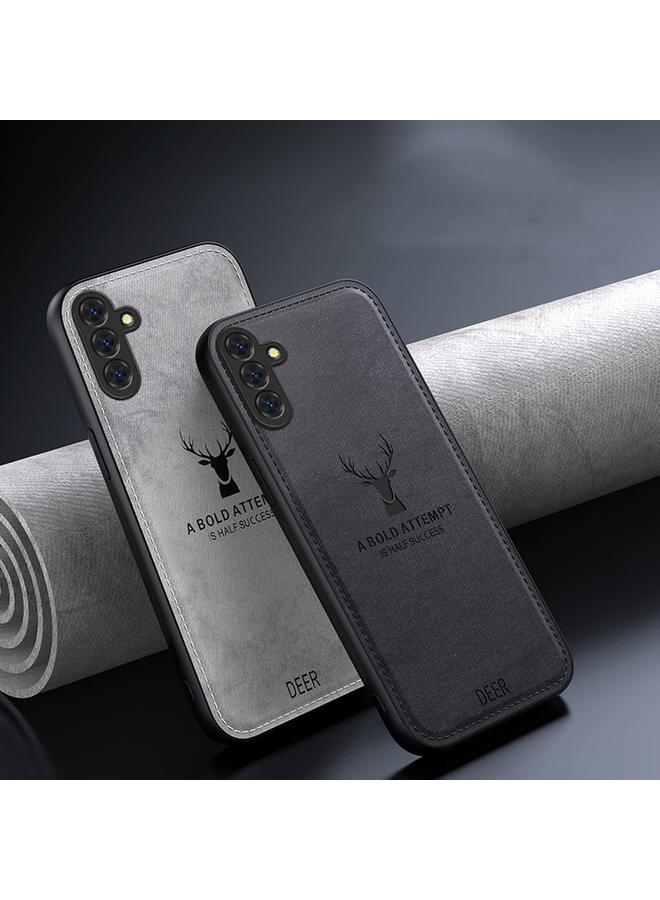 S-TOP Case For Samsung Galaxy S25+ 5G Deer Head Cloth Skin All-inclusive Phone Case - Image 2