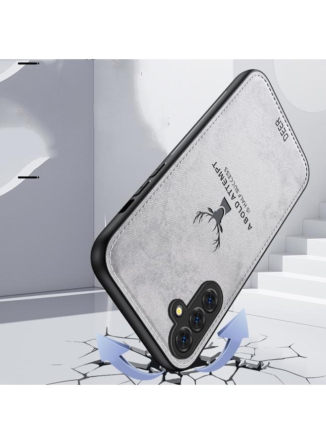 S-TOP Case For Samsung Galaxy S25+ 5G Deer Head Cloth Skin All-inclusive Phone Case - Image 5