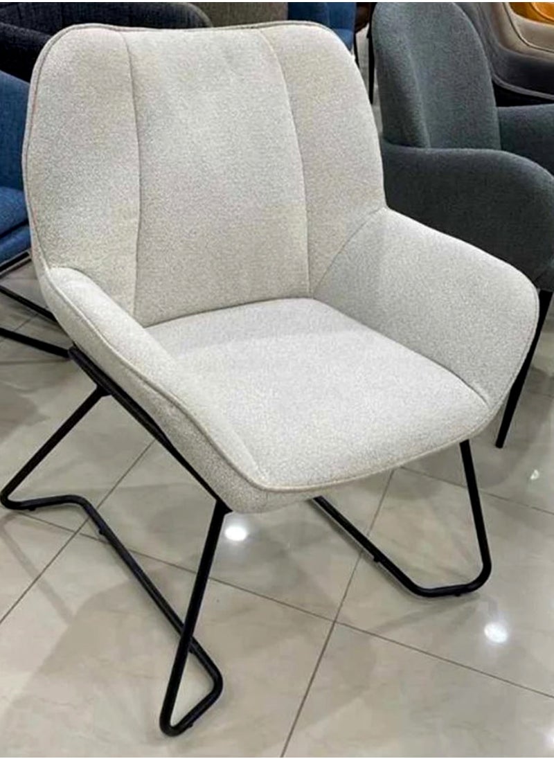 Modern Dining Chairs , Upholstered Accent Chairs for Living Room Bedroom, Kitchen & Dining Room Chairs Guest Armchairs with Solid Metal Legs - pzsku/ZC84EF3FADF4158C0E8D0Z/45/_/1715507846/fe3e5bf4-9d40-407d-bc8b-b3b5202ef0b7