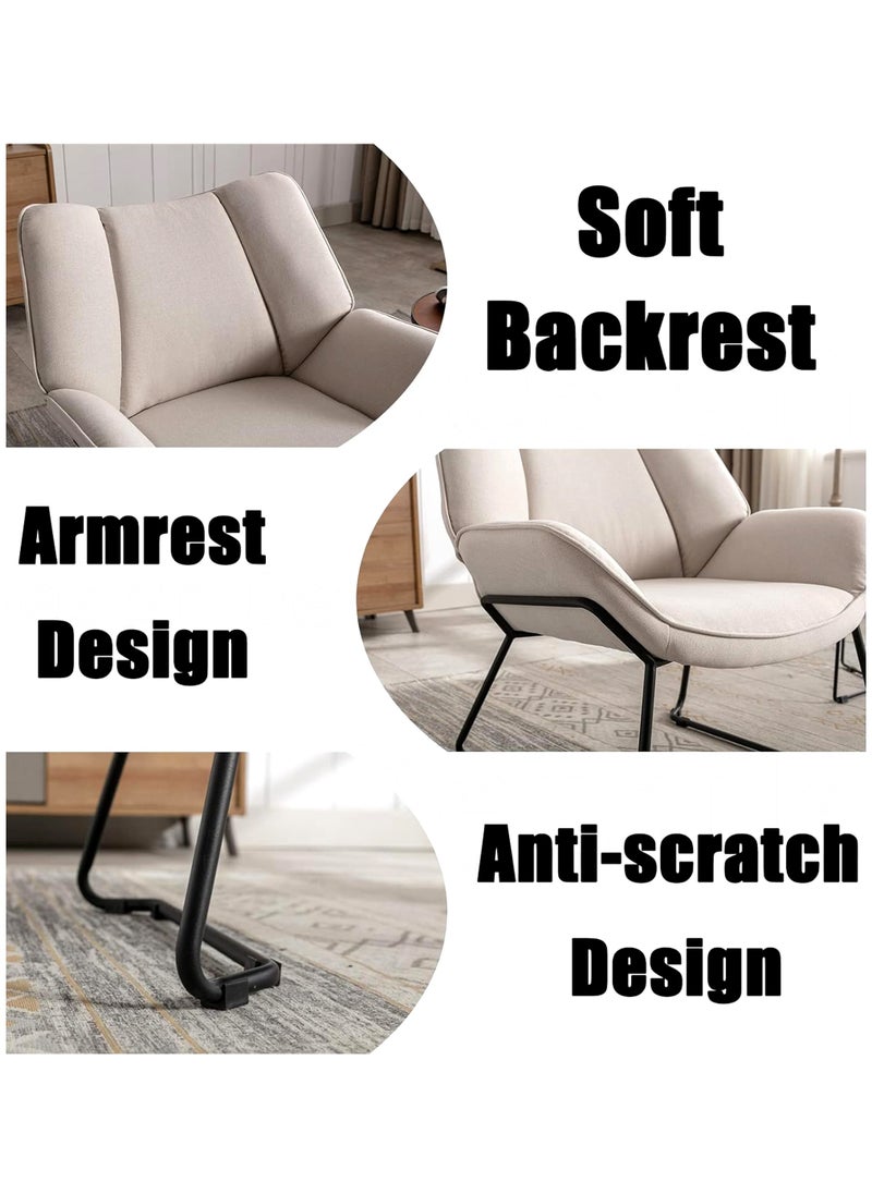 Modern Dining Chairs , Upholstered Accent Chairs for Living Room Bedroom, Kitchen & Dining Room Chairs Guest Armchairs with Solid Metal Legs - pzsku/ZC84EF3FADF4158C0E8D0Z/45/_/1715507886/cb1aded4-d490-488e-afca-ae70c3dae4b1