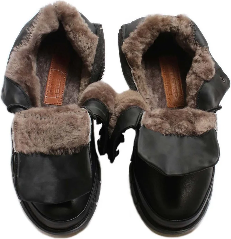 Fast Step Leather & Shearling Men's Sports Boots 717KMA10335-2