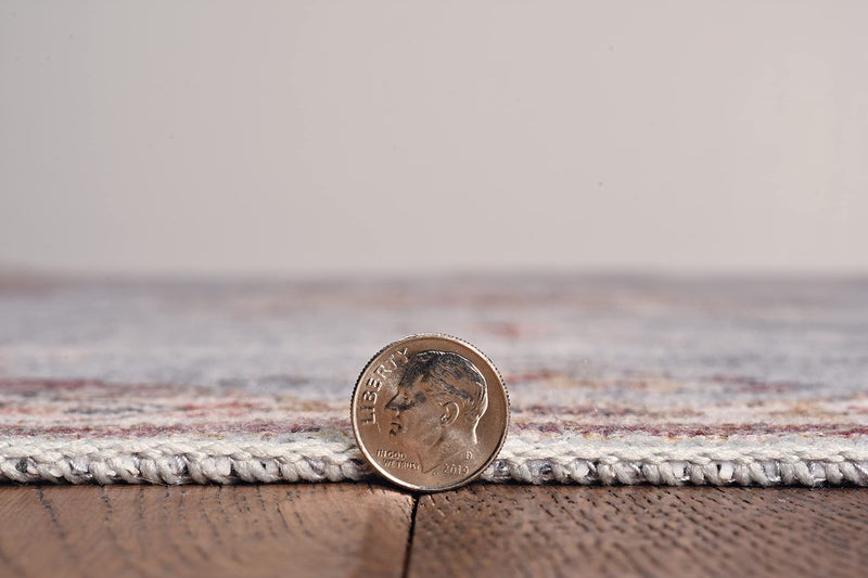 Linon The Anywhere Washable Rug Hampton Navy/Ivory 2' X 3' Accent Rug - Image 5