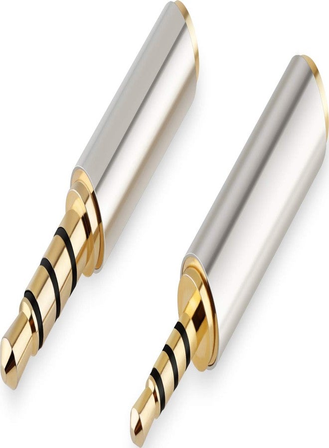 PASOW 3.5mm Male to 2.5mm Female/2.5mm Male to 3.5mm Female Stereo Audio Adapter Headset Converter Connector for Smartphones, Headphone, Mic, Tablets (2 Pack) - Image 1