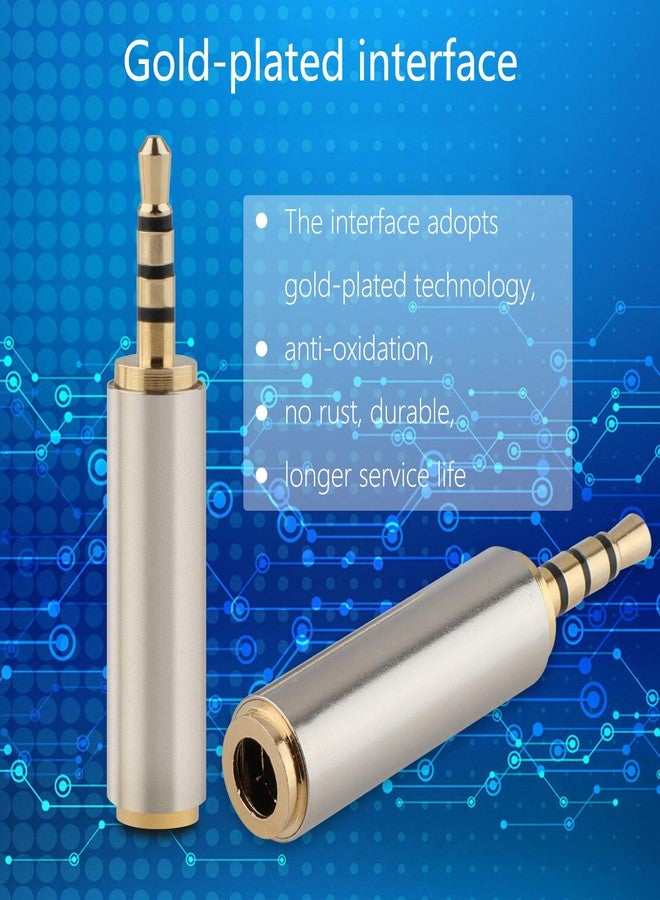 PASOW 3.5mm Male to 2.5mm Female/2.5mm Male to 3.5mm Female Stereo Audio Adapter Headset Converter Connector for Smartphones, Headphone, Mic, Tablets (2 Pack) - Image 3