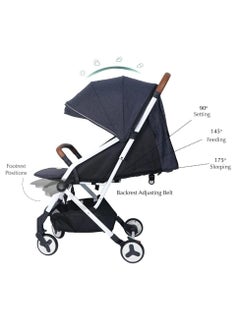 Bumble & Bird Bumble & Bird - Swyft Travel Lightweight Cabin Stroller - Grey  - Image 3