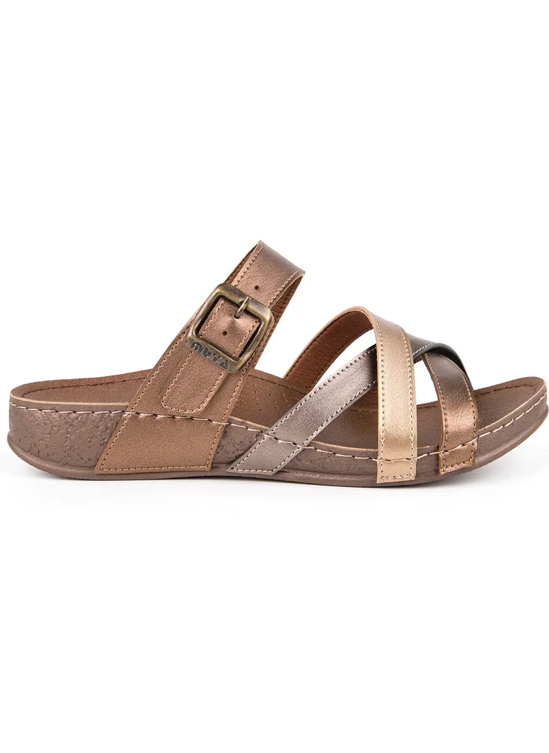 مويا Orthopedix Gizeh Anatomical Adjustable Buckled Women's Slippers 31119