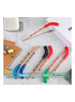 SYOSI 20PCS Hockey Stick Pencils with Erasers, Kids Hockey Themed Pencils Sports Themed Hockey Party Favors Field Hockey Party Supplies for Children's Hockey Theme Pencils Field Hockey Party Decorations  - Image 4