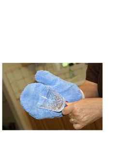 Eurow Microfiber Terry Weave Mitt with Thumb – Super Absorbent Cleaning Glove for Car, Home, Kitchen & Dusting  - Image 2