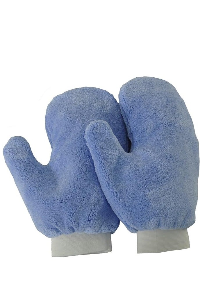Eurow Microfiber Terry Weave Mitt with Thumb – Super Absorbent Cleaning Glove for Car, Home, Kitchen & Dusting  - Image 1