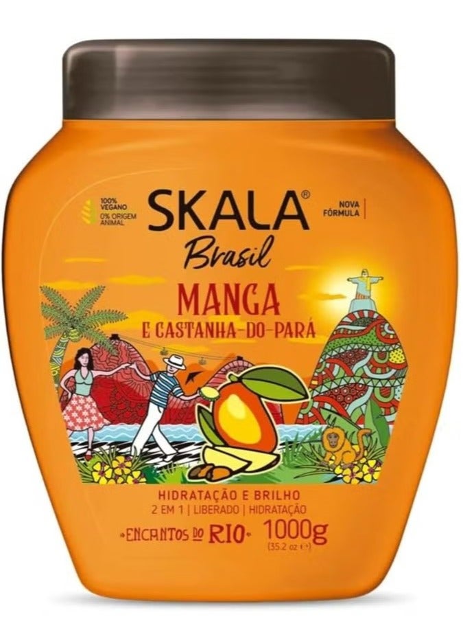 Expert Nourishing And Moisturizing Hair Treatment Cream with Brasil Crema Mango Shea Butter And Walnut 1000g ‎